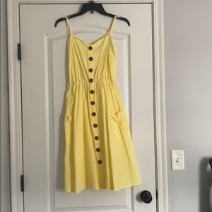 Yellow Button Down Sundress